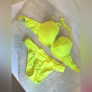 NEW Victorias Secret bikini bright yellow